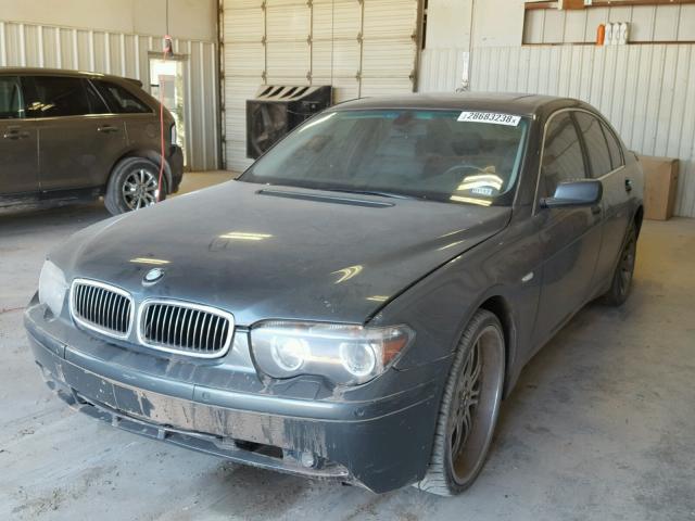 WBAGL63482DP50665 - 2002 BMW 745 I GRAY photo 2