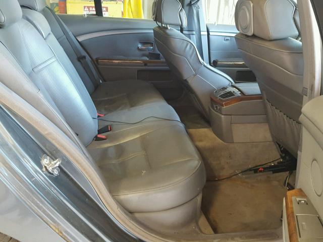 WBAGL63482DP50665 - 2002 BMW 745 I GRAY photo 6