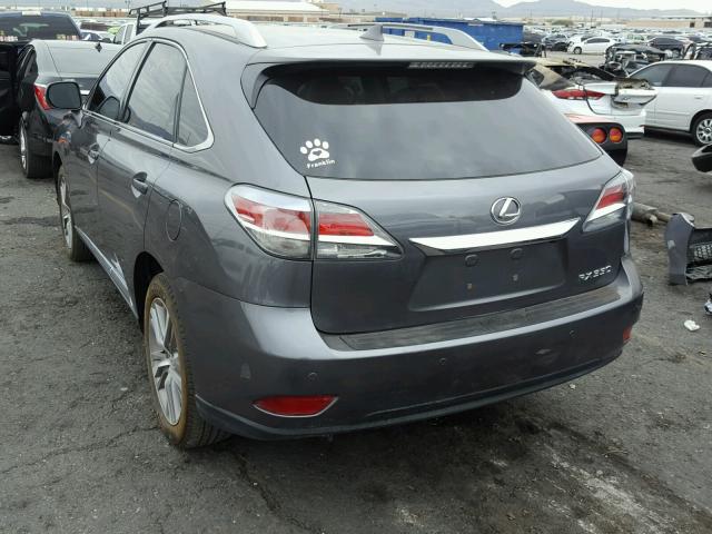 2T2ZK1BA8FC181811 - 2015 LEXUS RX 350 GRAY photo 3