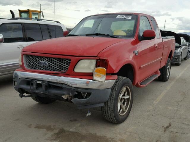 2FTRX18W8XCA02972 - 1999 FORD F150 RED photo 2