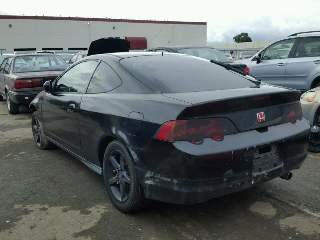 JH4DC54872C010109 - 2002 ACURA RSX BLACK photo 3