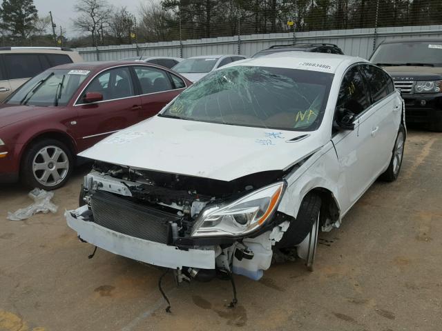 2G4GK5EX0G9150178 - 2016 BUICK REGAL WHITE photo 2