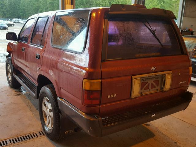 JT3RN37W7R0013205 - 1994 TOYOTA 4RUNNER RN RED photo 3