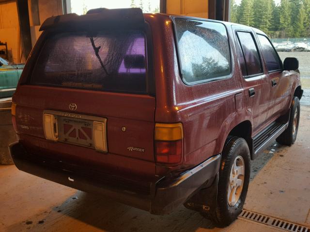 JT3RN37W7R0013205 - 1994 TOYOTA 4RUNNER RN RED photo 4