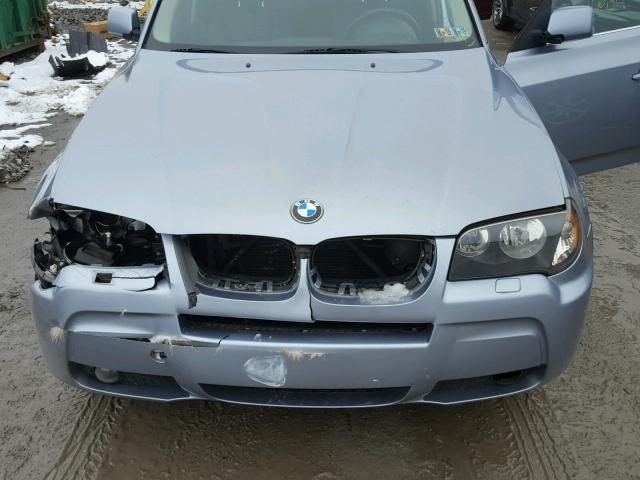 WBXPA93486WD33637 - 2006 BMW X3 3.0I BLUE photo 7