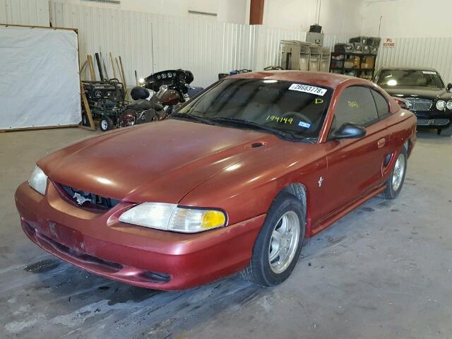 1FALP4047VF194149 - 1997 FORD MUSTANG RED photo 2