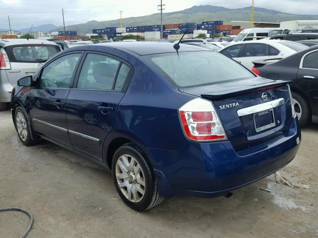 3N1AB6AP5BL726233 - 2011 NISSAN SENTRA 2.0 BLUE photo 3