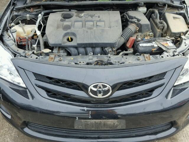 2T1BU4EE7BC728979 - 2011 TOYOTA COROLLA BA BLACK photo 7