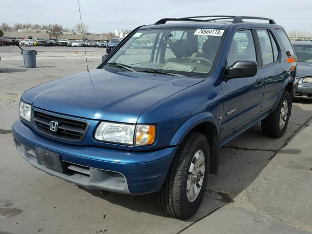 4S6DM58W5Y4417794 - 2000 HONDA PASSPORT E BLUE photo 2