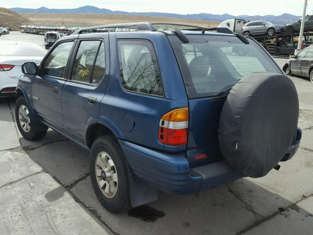 4S6DM58W5Y4417794 - 2000 HONDA PASSPORT E BLUE photo 3