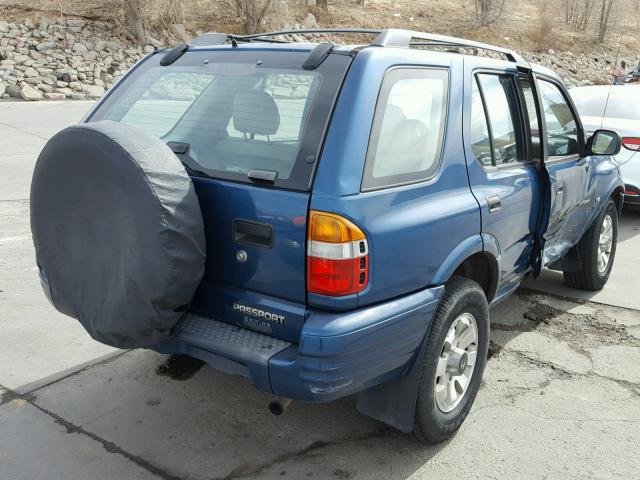 4S6DM58W5Y4417794 - 2000 HONDA PASSPORT E BLUE photo 4