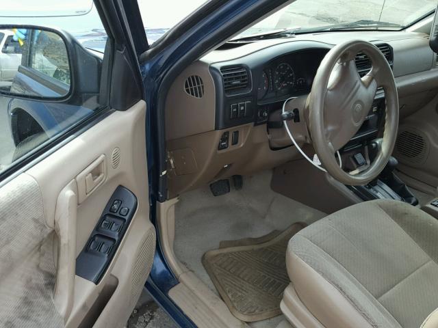 4S6DM58W5Y4417794 - 2000 HONDA PASSPORT E BLUE photo 9