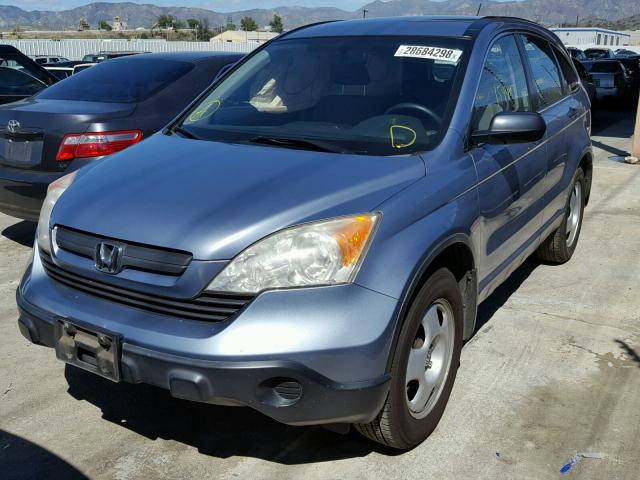 JHLRE38308C046417 - 2008 HONDA CR-V LX BLUE photo 2