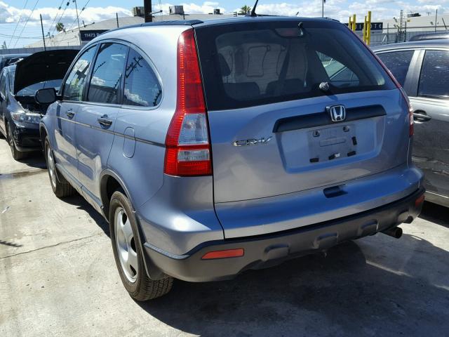 JHLRE38308C046417 - 2008 HONDA CR-V LX BLUE photo 3