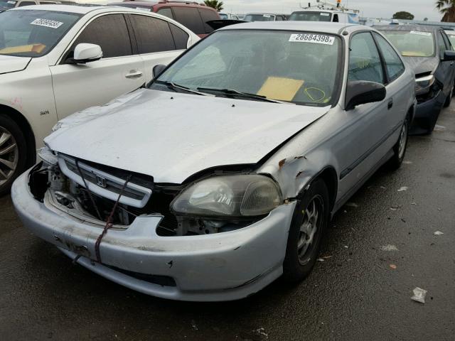 1HGEJ7220VL105008 - 1997 HONDA CIVIC HX GRAY photo 2