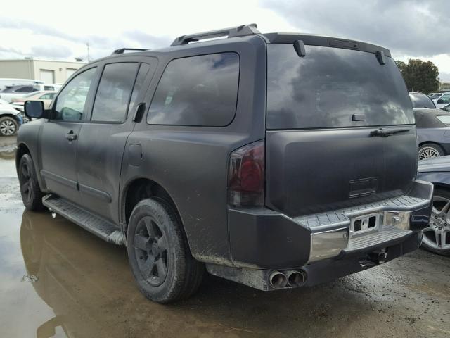 5N1AA08AX4N721204 - 2004 NISSAN ARMADA SE BLACK photo 3