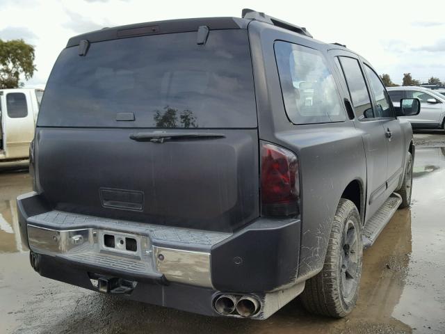 5N1AA08AX4N721204 - 2004 NISSAN ARMADA SE BLACK photo 4