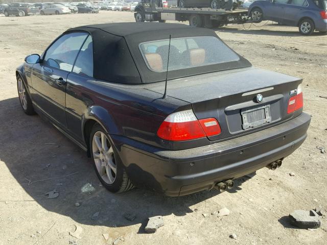 WBSBR93404PK08192 - 2004 BMW M3 BLACK photo 3