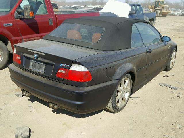 WBSBR93404PK08192 - 2004 BMW M3 BLACK photo 4