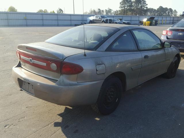 1G1JF12F837249953 - 2003 CHEVROLET CAVALIER L TAN photo 4