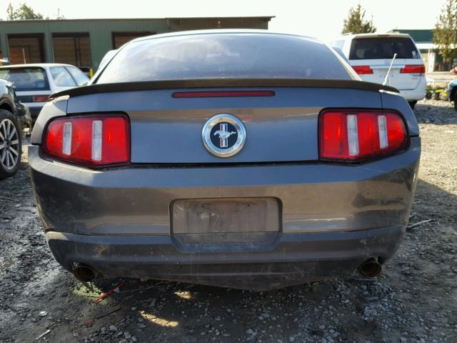 1ZVBP8AM6B5159225 - 2011 FORD MUSTANG GRAY photo 9