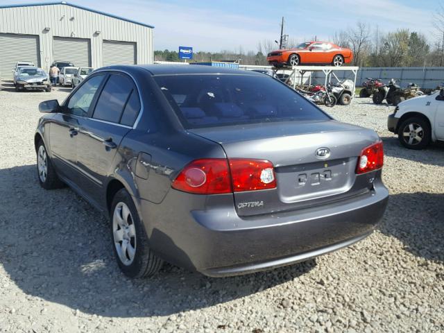 KNAGE123185233619 - 2008 KIA OPTIMA LX GRAY photo 3