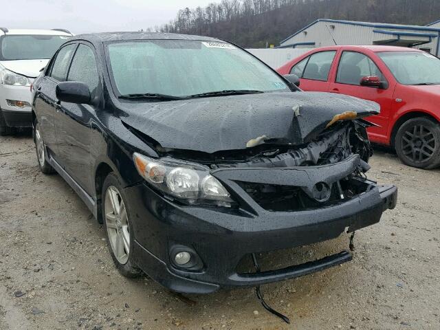 2T1BU4EE7DC007421 - 2013 TOYOTA COROLLA BA BLACK photo 1