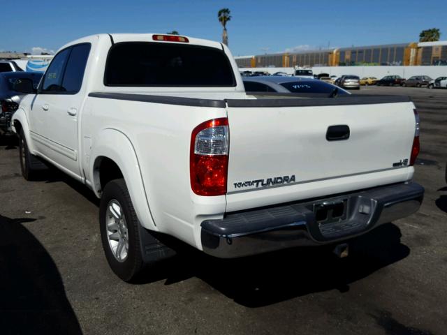 5TBET34176S505520 - 2006 TOYOTA TUNDRA DOU WHITE photo 3