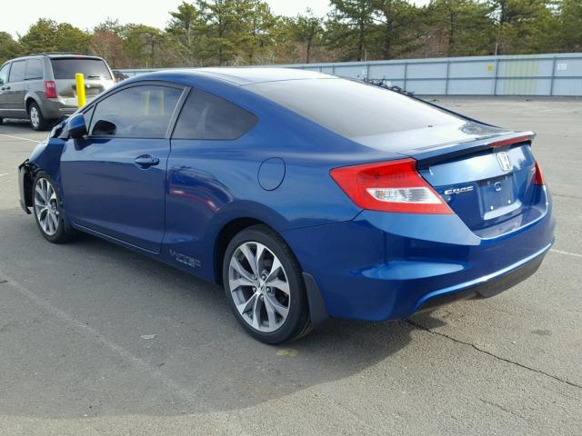 2HGFG4A52CH704466 - 2012 HONDA CIVIC SI BLUE photo 3