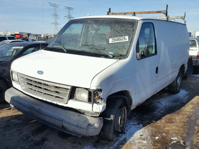 1FTFE24Y1THB19172 - 1996 FORD ECONOLINE WHITE photo 2