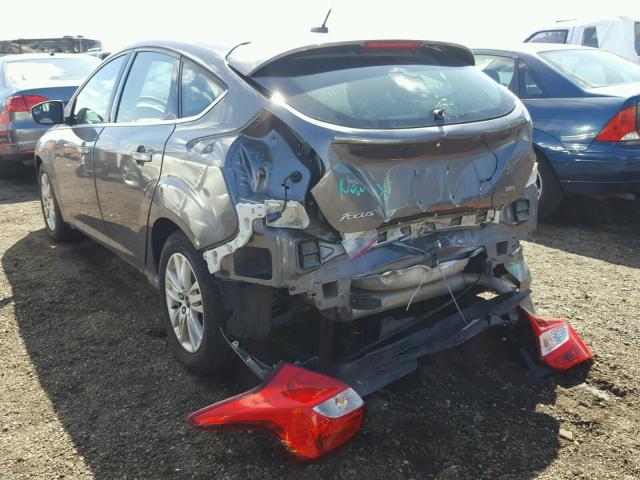 1FAHP3M26CL478430 - 2012 FORD FOCUS SEL CHARCOAL photo 3