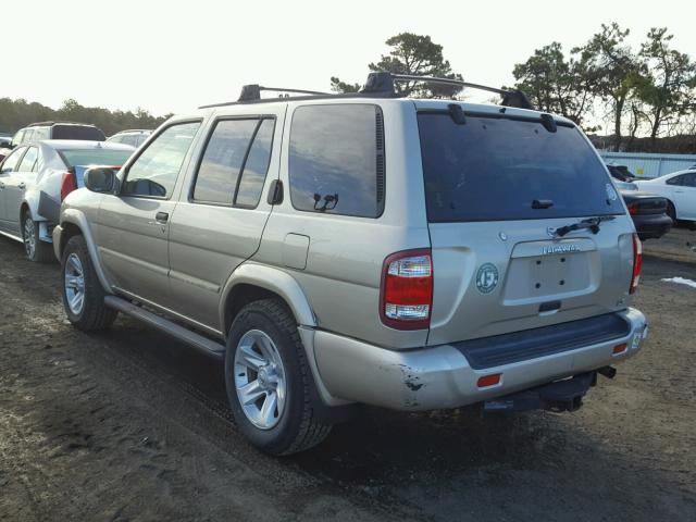 JN8DR09Y33W827738 - 2003 NISSAN PATHFINDER TAN photo 3