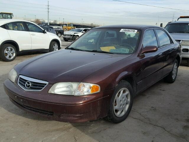 1YVGF22C9Y5140363 - 2000 MAZDA 626 ES MAROON photo 2