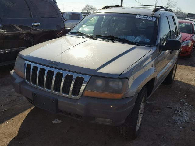 1J4GW48N31C532664 - 2001 JEEP GRAND CHER TAN photo 2