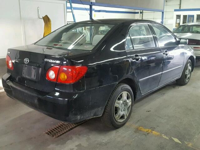 2T1BR32E13C018865 - 2003 TOYOTA COROLLA CE BLACK photo 4