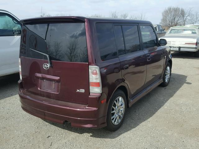 JTLKT324X50205435 - 2005 TOYOTA SCION XB 栗色 照片 4