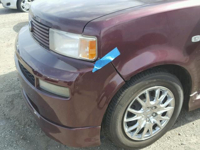 JTLKT324X50205435 - 2005 TOYOTA SCION XB 栗色 照片 9