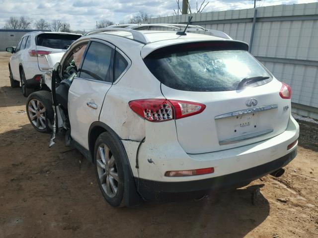 JNKAJ09F88M360273 - 2008 INFINITI EX35 BASE WHITE photo 3