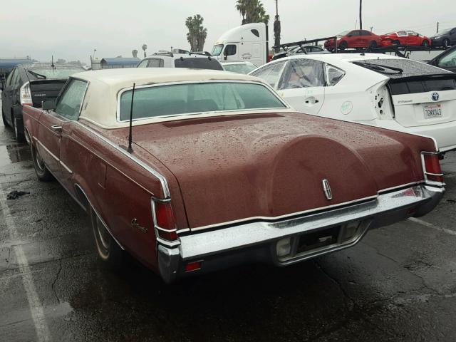 0000009Y89A900282 - 1969 LINCOLN CONTINENTA RED photo 3