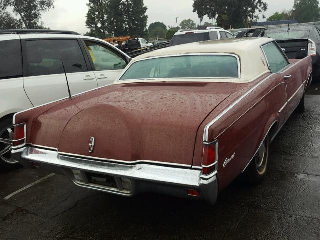 0000009Y89A900282 - 1969 LINCOLN CONTINENTA RED photo 4