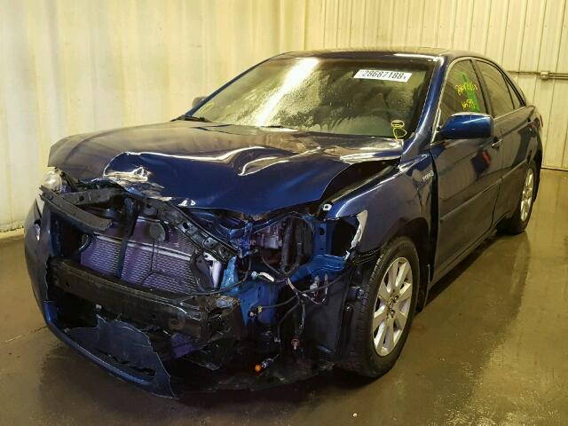 4T1BB46K69U079114 - 2009 TOYOTA CAMRY HYBR BLUE photo 2