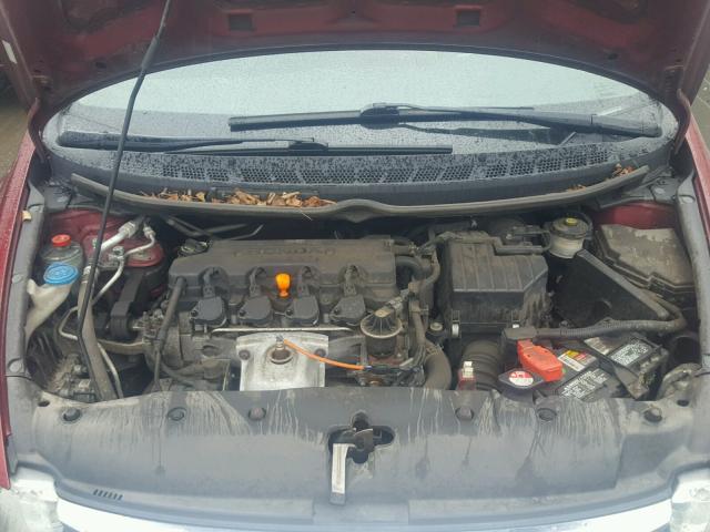 19XFA1F64AE072126 - 2010 HONDA CIVIC Қызыл фото 7