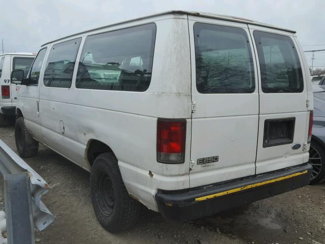 1FTNE24W55HA66389 - 2005 FORD ECONOLINE WHITE photo 3