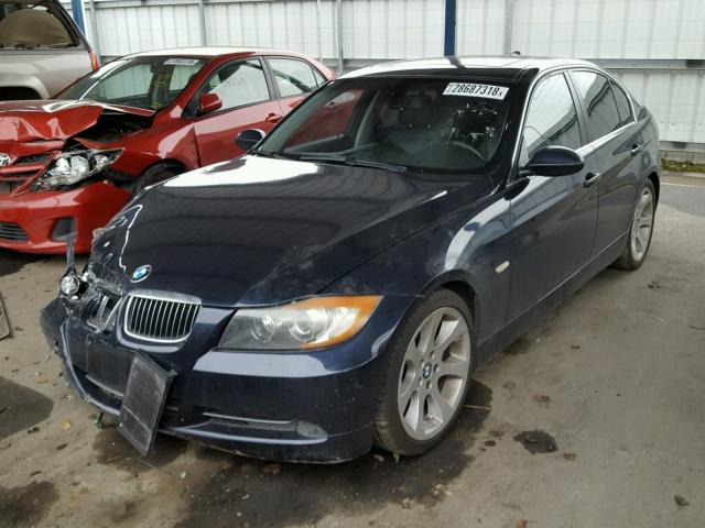 WBAVB33506AZ85554 - 2006 BMW 330 I BLUE photo 2