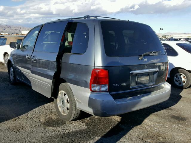 KNDUP131126103127 - 2002 KIA SEDONA GREEN photo 3