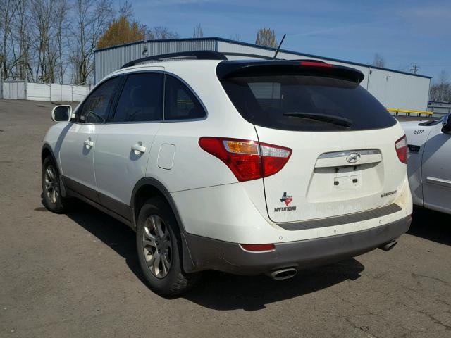 KM8NU4CC4AU105525 - 2010 HYUNDAI VERACRUZ G WHITE photo 3