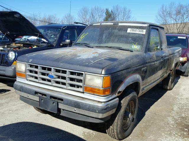 1FTCR15T1KPB47983 - 1989 FORD RANGER SUP GRAY photo 2