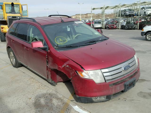 2FMDK48C78BB21373 - 2008 FORD EDGE SEL RED photo 1