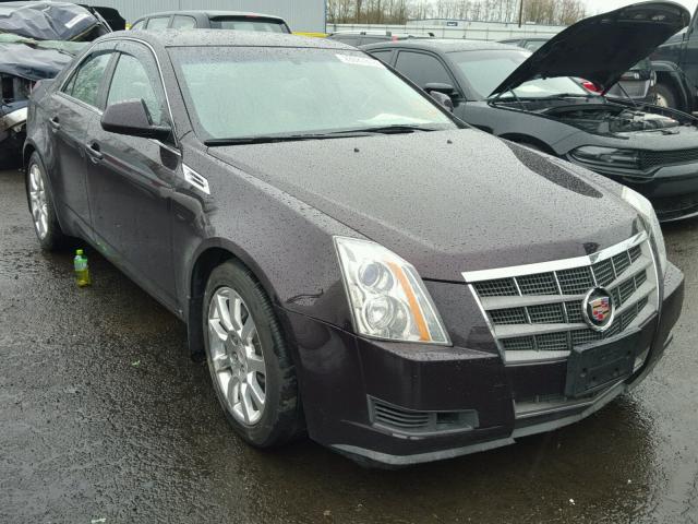 1G6DM577680113116 - 2008 CADILLAC CTS BURGUNDY photo 1