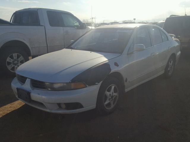 4A3AA46G73E110285 - 2003 MITSUBISHI GALANT ES WHITE photo 2